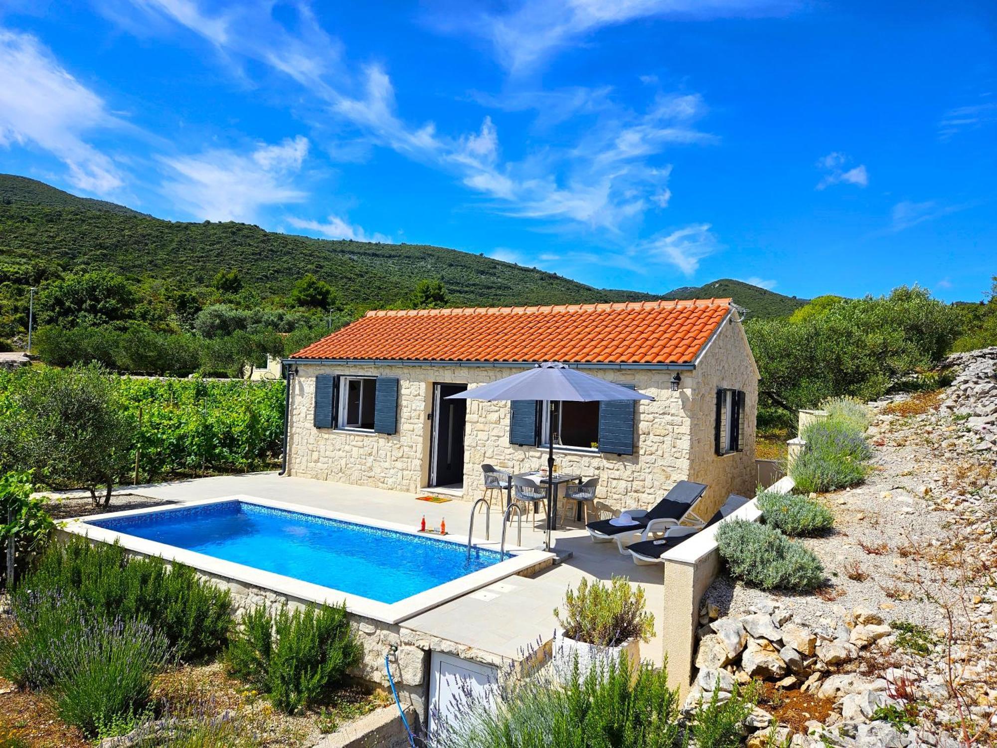 Вилла Stone House In Vineyard Рачишче Экстерьер фото