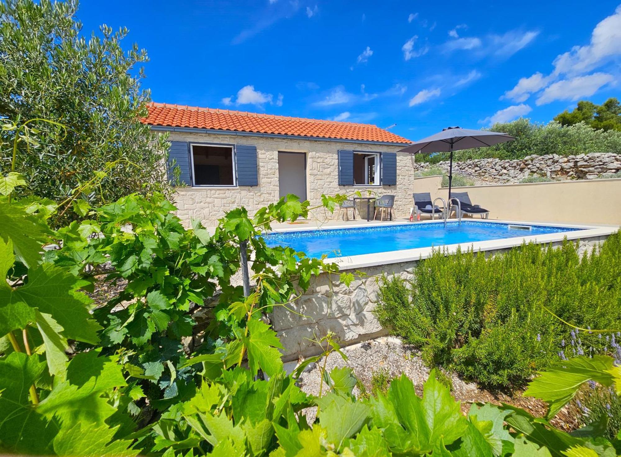 Вилла Stone House In Vineyard Рачишче Экстерьер фото