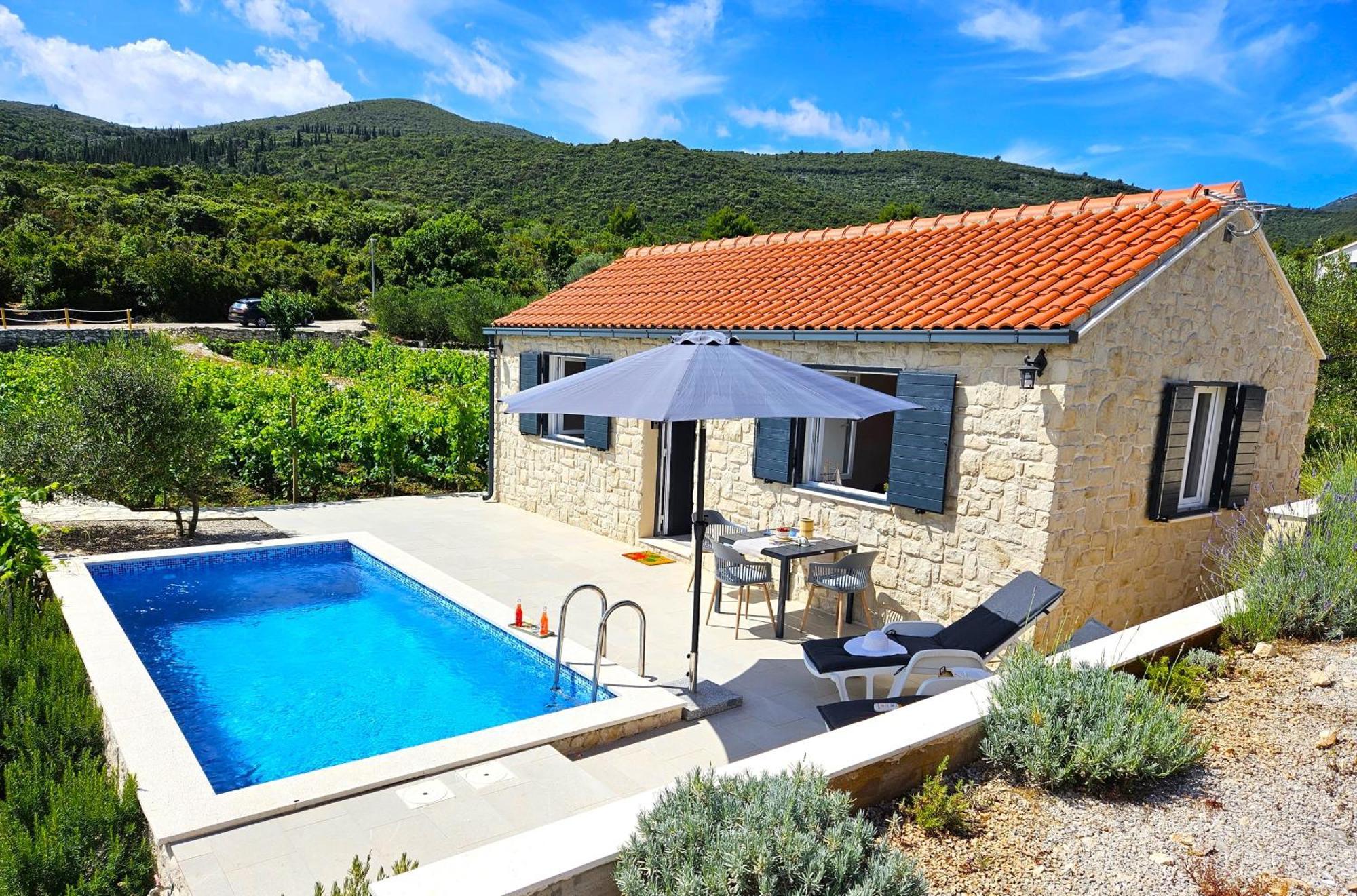 Вилла Stone House In Vineyard Рачишче Экстерьер фото